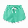 thumbnail image 4 of TOWED22 Girls Boys Athletic Shorts Toddler Summer Running Shorts Dolphin Yoga Shorts for Kids(Green,5-6 Y), 4 of 8