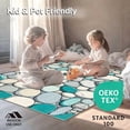 thumbnail image 4 of ODIKA 4'x6' Machine Washable Non-Slip Area Rug, Beach Pebble Mosaic Design High Traffic Rug, Gray, 86005, 4 of 5
