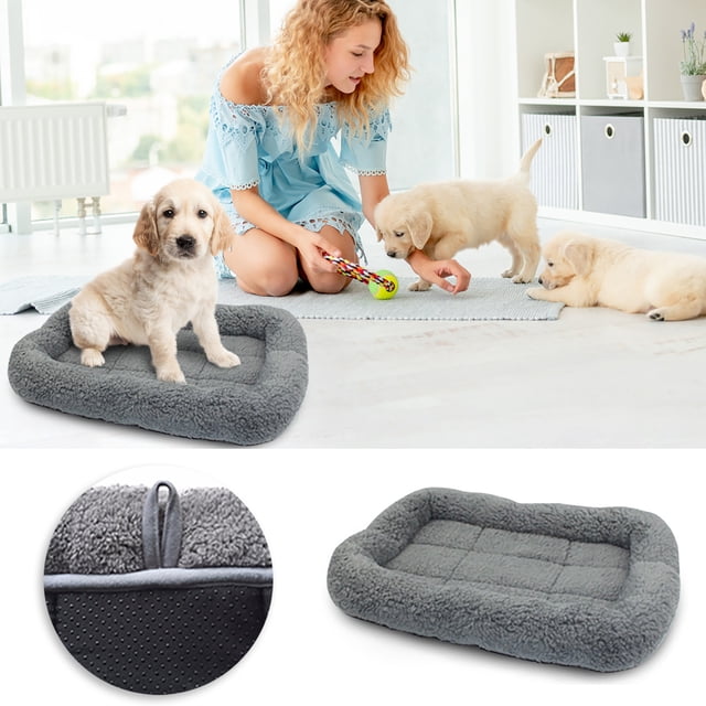 LSLJS Lit pour Chien Moyen, Grand et Petit Lit pour Animal de Compagnie, Lit pour Chien Silencieux, Lit Rond pour Chien Chaud et Confortable, Lit pour Chien Lavable Sans Anxiété