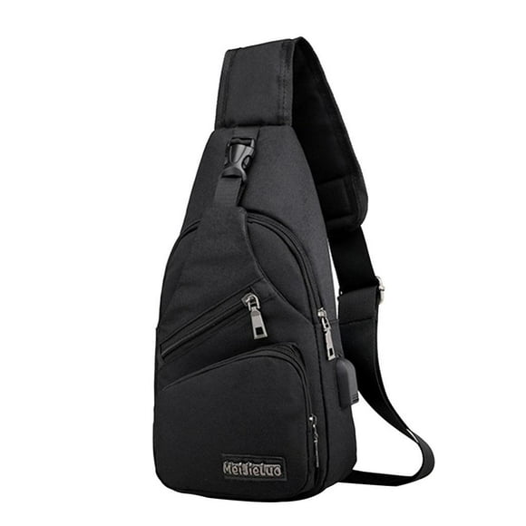 Bag Chest Pack USB Charging Port Anti Outdoor Cross Body