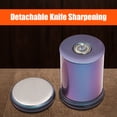 thumbnail image 4 of Mistaha Multifunctional Kitchen Knife Sharpener Set with Magnetic 15°/20° Adjustable Angle Base - Stainless Steel Blade Sharpening Tool Kit in Rainbow Blue, 4 of 7