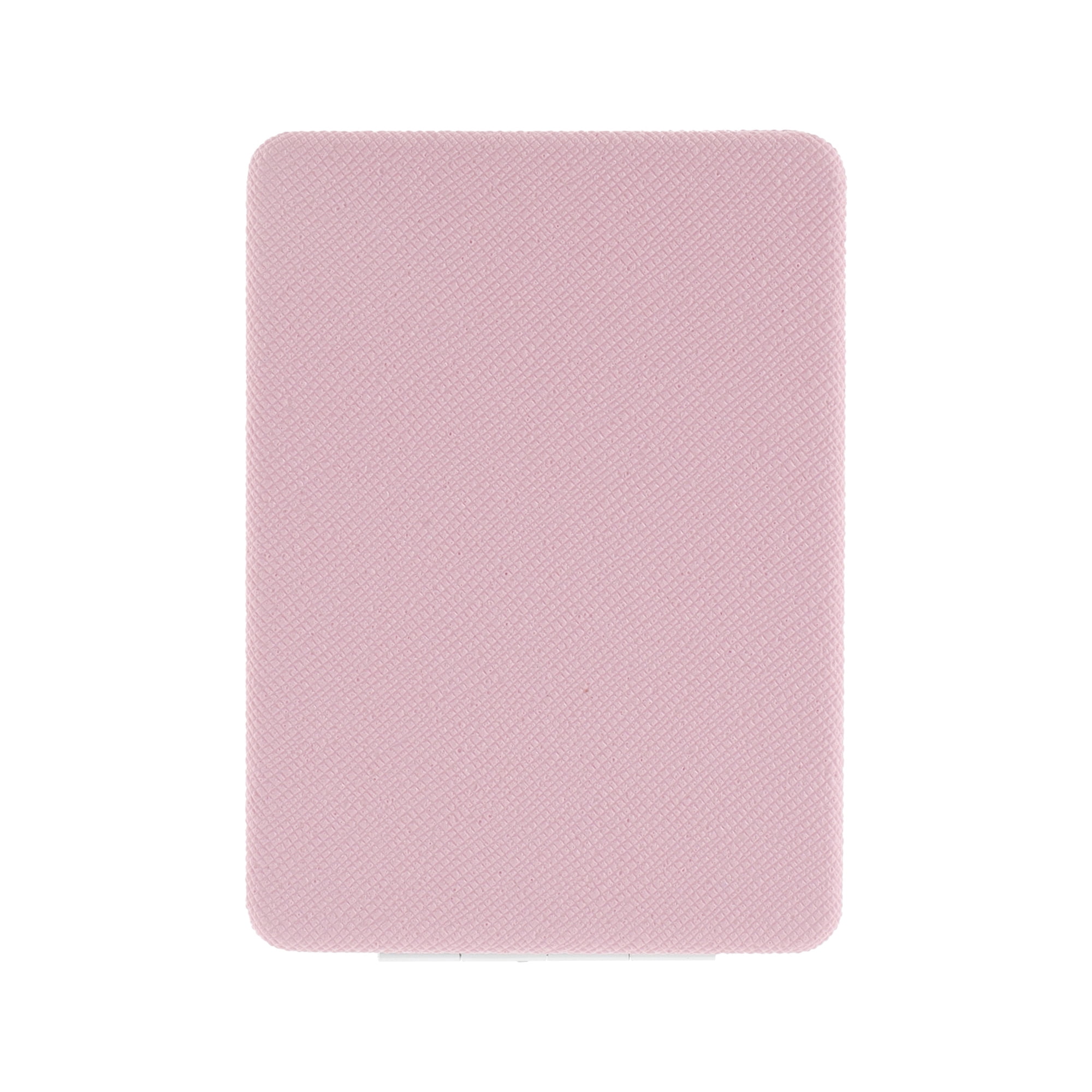 Unique Bargains 1 Pc Women Rectangular Solid Color Makeup Mirror for Travel Pink