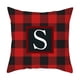 thumbnail image 2 of RKSTN christmas pillow covers Twenty Six Letters Christmas Pillowcase Peach Skin Print Cushion Cover Plaid Cushion Pillowcase, 2 of 3