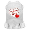 thumbnail image 1 of Chiot Amour Sérigraphie Robe Blanc XS (8), 1 of 1