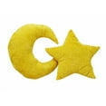 thumbnail image 2 of Snuggle Stuffs Star Minky Plush Throw Yellow Pillow, 2 of 3