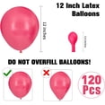 thumbnail image 2 of Hot Pink Balloon Arch Kit Balloon Garland Kit Birthday Balloons 120pcs, 2 of 7