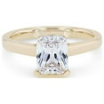 thumbnail image 1 of 0.50 T.C.W Radiant Shape Natural Diamond Latest Design Solitaire Wedding Ring for Ladies Solid 14K Yellow Gold Size 8, 1 of 7