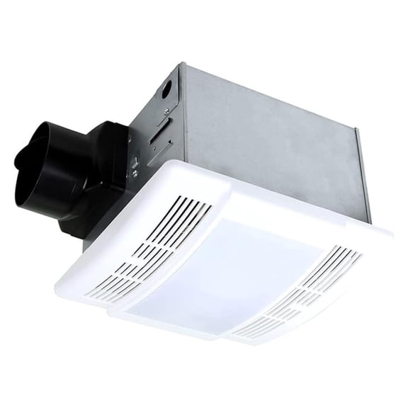 Bathroom Exhaust Fan, Ultra Quiet 90 CFM 1.5 Sones Ventilation LED Fan with Light (12W E26 Base LED Blub Included) 3 Years Warranty