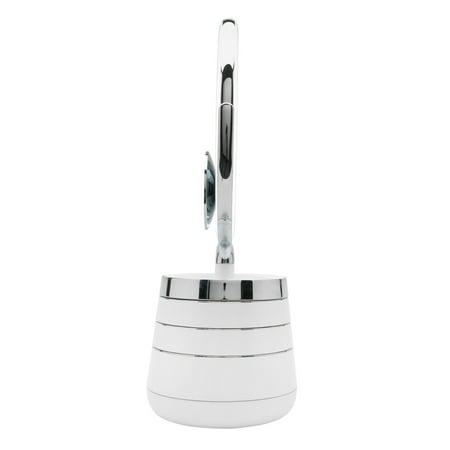 Sharper Image - Spastudio Vanity Plus 10-Inch LED Mirror with Storage - White
