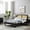 Black, variant on Modway Sierra Cane and Wood Queen Platform Bed With Angular Legs in Black