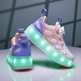thumbnail image 5 of Roller Shoes with Wheels for Boys Girls Kids Skates Sneakers LED Light Up Rechargeable Sport Sneaker for Boys, 5 of 12