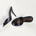 thumbnail image 2 of Sam Edelman Arienna Peep Toe Slip On Heeled Sandals BLACK Leather Mule, 2 of 4
