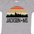 thumbnail image 4 of Inktastic Jackson Mississippi Skyline Retro Boys or Girls Baby Bodysuit, 4 of 5