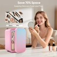 thumbnail image 6 of Mini Fridge, 6 Liter/8 Can Skincare Fridge, Portable Small Refrigerators for Bedroom, Dorm, Office, Car, Pink, 6 of 10