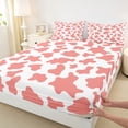 thumbnail image 3 of Homewish Farmhouse Bull Print Twin Sheet Sets 3pcs for Teens Female Men,Abstract Geometric Twin Fitted Sheet Microfiber,Rustic Animal Cow Cattle Breathable Flat Sheet,Breathable Home Decor, 3 of 7