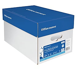 office paper reams multipurpose ream punched brightness lb depot sheets hole letter per case brand