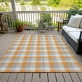 thumbnail image 6 of Addison Rugs Chantille Indoor/Outdoor Transitional Plaid Orange Washable Rectangle Rug, 10' x 14', 6 of 6