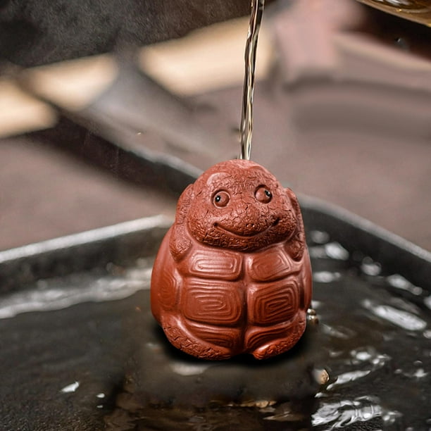 Mini figura de mascota de té de tortuga de arcilla Soledad estatuas de animales decorativas artesanías de terrario DIY
