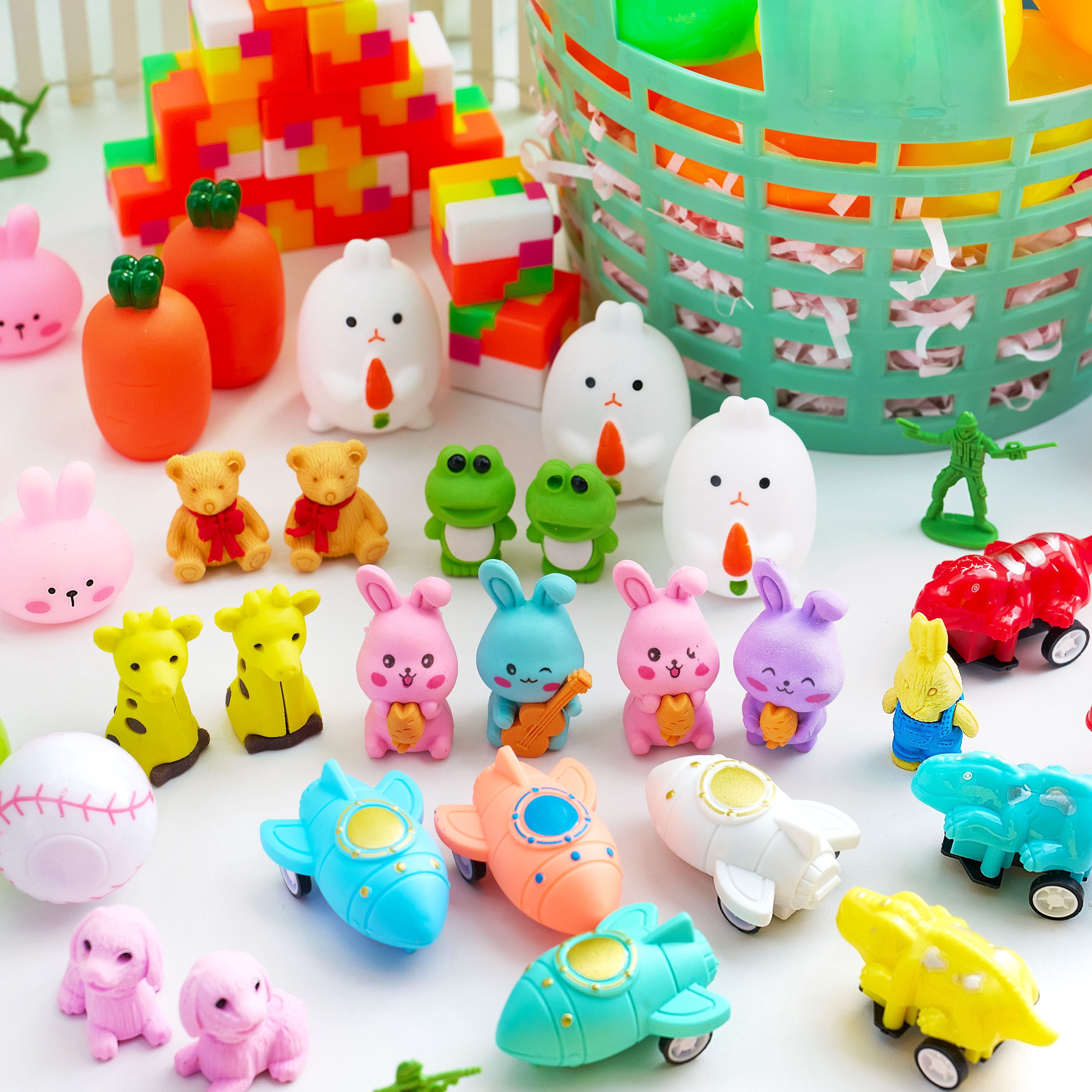 Joyfy 200 Packs Prefilled Easter Eggs with Assorted Toys,Easter Egg Bulk for Kids,Easter Eggs Hunt Events,Basket Stuffers Fillers,Classroom Prize Supplies