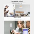 thumbnail image 3 of TFixol SONOFF T0US-TX Smart Wifi Wall Switch with Mobile Remote Control, 86 Type US Panel, 2-Gang, 10A, White, 220-250V, Touch Design, Voice & App Control, 3 of 6
