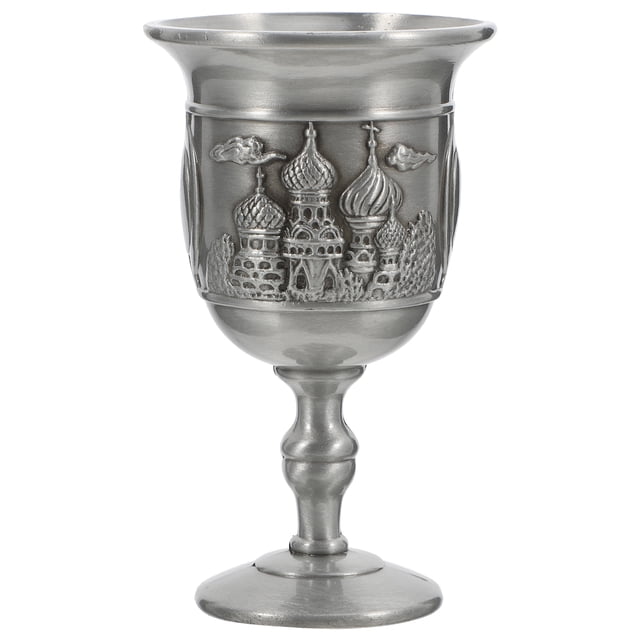 Práctica copa sagrada para beber, jarra de cerveza vikinga de cobre, jarra de vino, cáliz, copa de metal vintage, copa para beber de estilo medieval.