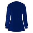 thumbnail image 4 of Uootdi Plus Size Sequin Tops for Women Sparkly Glitter Bow Crewneck Long Sleeve Shirts Evening Party Night Top Going Out Pullover Gift, 4 of 6