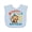 AE-Light Blue, variant on Inktastic Happy 1st Birthday Monkey Party Theme Boys or Girls Baby Bib