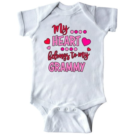 

Inktastic My Heart Belongs to my Grammy Gift Baby Boy or Baby Girl Bodysuit