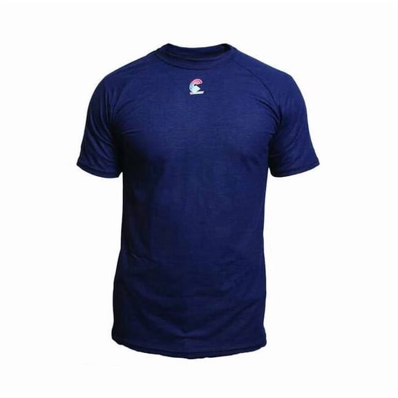 Men's Flame-Resistant Crewneck Shirt, 4 cal/sq cm, L, Modacrylic C52FKSRLG
