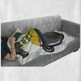 thumbnail image 5 of Leprechaun Soft Flannel Fleece Throw Blanket, Upside down Funny Elf Legs in a Pot Full of Coins, Cozy Plush for Indoor and Outdoor Use, 70" x 90", Grey Multicolor, by Ambesonne, 5 of 5