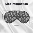 thumbnail image 5 of Goofa simple white Snowflake Printed Sleep Eye Mask for Men Women, Zero Eye Pressure Sleeping Mask, Light Blocking Night Blindfold, Soft Eye Shade Cover, 5 of 7