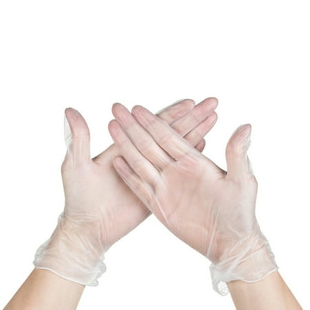 

100Pcs Multi-Purpose Gloves Clear PVC Household Gloves for Kitchen Cleaning