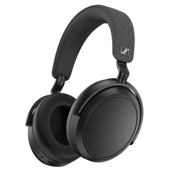 Restored Premium Sennheiser Momentum 4 Wireless Headphones - Bluetooth with Adaptive Noise Cancellation - Black (Refurbished)