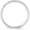 thumbnail image 2 of Avariah Diamonds Solid 10k White Gold 3.2mm Half Round Wedding Band Size 8 - Ring Size 8.0, 2 of 8