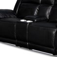 thumbnail image 4 of Benjara BM218070 Leatherette Upholstered Recliner Loveseat with Console & Glider, Black, 4 of 5