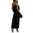 thumbnail image 3 of Frontwalk Ladies Playsuit Wide Leg Romper Cami Jumpsuits Women Casual Long Pants Bohemian Trousers Black M, 3 of 5