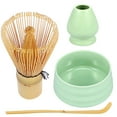 thumbnail image 2 of 4Pcs Matcha Tea Set Matcha Traditional Starter Set with Ceramic Matcha Bowl Bamboo Matcha Whisk Ceramic Matcha Whisk Holder Bamboo Scoop Matcha Whisk Tool Kit for Matcha Tea Making, 2 of 5
