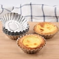 thumbnail image 4 of Moldes para tartas antiadherentes, hojalata horneada reutilizable, moldes redondos para muffins, moldes para huevos de encaje, 4 of 6