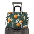 thumbnail image 2 of FORMRS 16" Laptop Bag Carrying Sleeve Case with Handle Travel Shoulder Briefcase, Green Floral Orange, 2 of 8