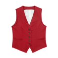 thumbnail image 1 of CHOK Hauts pour Femmes Gilet en Lin Mélangé Décontracté pour Femmes 2023 Rose, 1 of 7