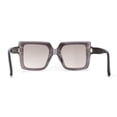 thumbnail image 2 of Womens Exposed Half Rim Square Butterfly 90s Designer Sunglasses Slate Grey, 2 of 4