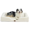thumbnail image 1 of Cama ortopédica para perros Bedsure XL, impermeable, 107 cm, color marfil, 1 of 8