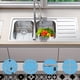 thumbnail image 4 of Grusce - 2 rejillas y protectores para fregadero de cocina, de acero inoxidable, para fregadero de 34,5 x 30 cm, para fregadero individual., 4 of 8