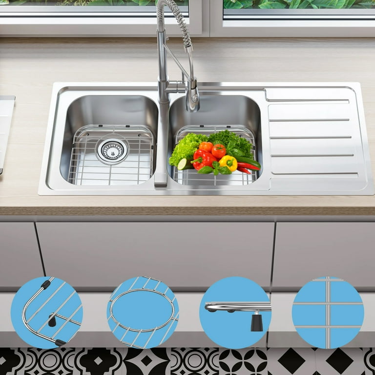 Gorware 2pcs Kitchen Sink Grid 304
