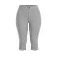 thumbnail image 6 of Szhihuiw Leggings for Women Plus Size Fashion Side Slit High Waisted Capri Pants Casual Womens Trousers with Pockets, 6 of 8