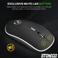 thumbnail image 4 of Portable 2.4G Wireless Optical Mouse, Silent Click 3-Level DPI, Ultra-Thin Frosted Design, USB Receiver for Computer/PC/Notebook, 4 of 9
