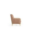 thumbnail image 2 of Luna Chair Finished in Velvet Fabric made with wood in Copper Color, 2 of 5