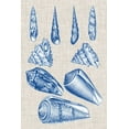 thumbnail image 2 of Vision Studio  17x24 White Modern Wood Framed Museum Art Print Titled - Navy and Linen Shells VI, 2 of 4