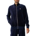 thumbnail image 3 of Fila Marc Velour Track Jacket, Blue, 3 of 7
