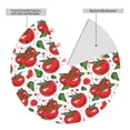 thumbnail image 2 of Yiaed Hand Drawn Tomatoes Print Christmas Tree Skirt , Tree SkirtsTree Mat for Christmas Winter Holiday Indoor Decorations-48", 2 of 7